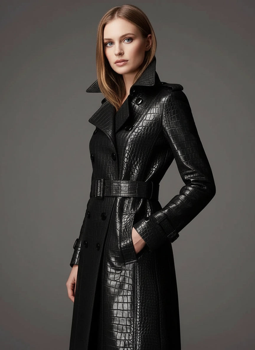 Trench Long Luxorious Pour Femmes