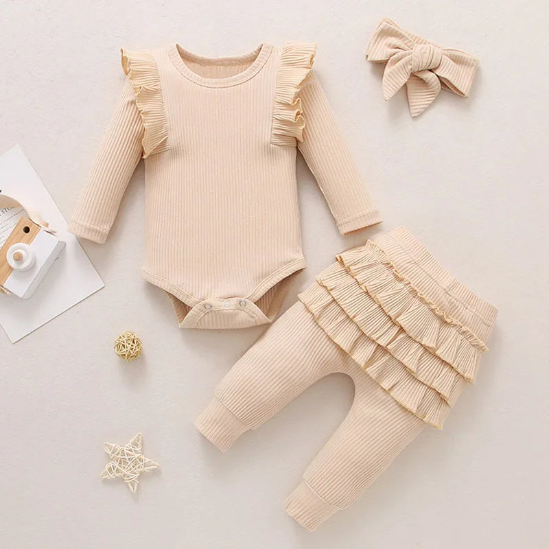 Ensemble 03 Pièces Pour Bébés Filles