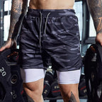 Short De Sport 2-en-1 Pour Hommes