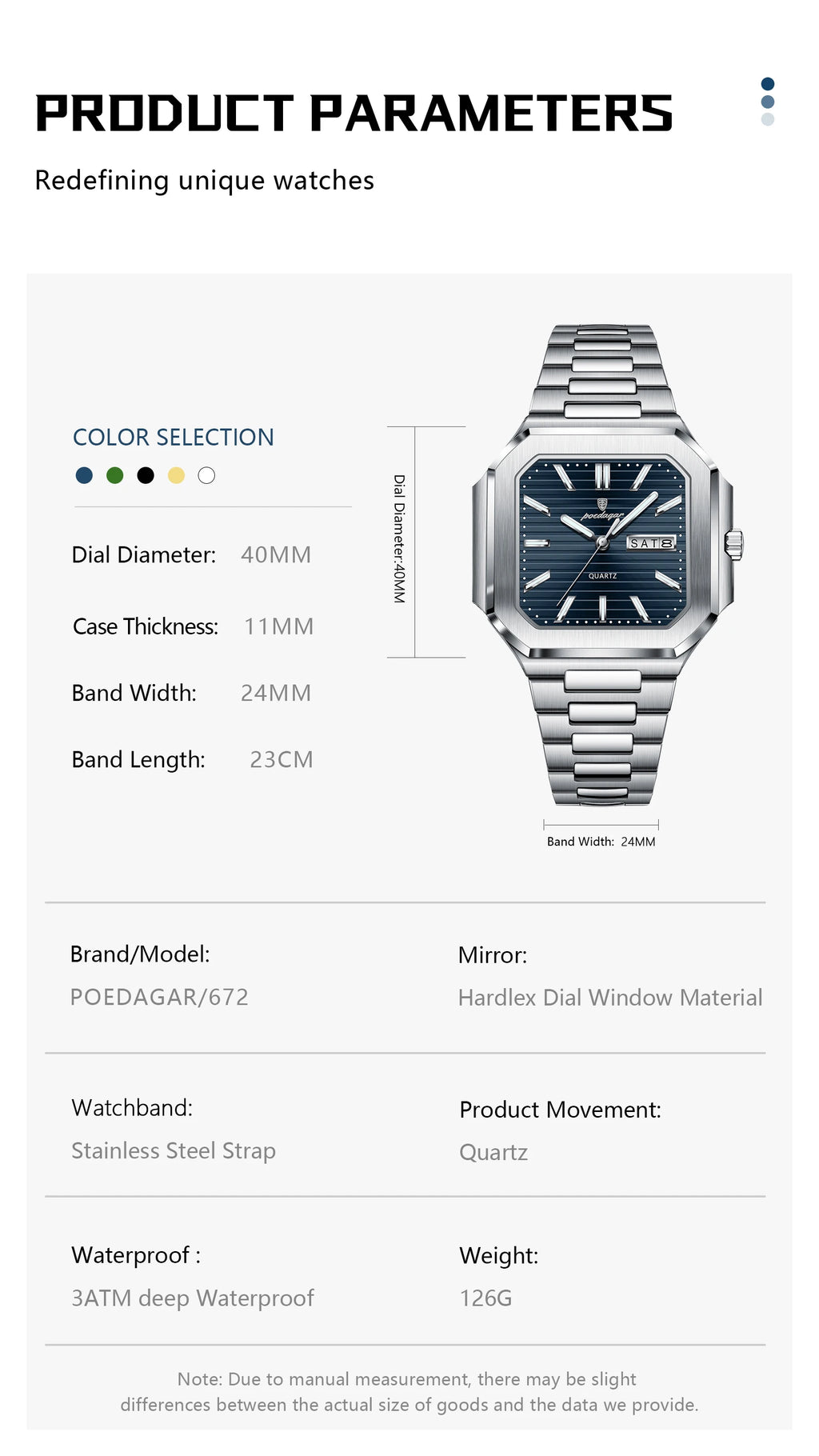 Montre A Quartz Stylish Hommes