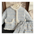 Ensemble Veste Jupe Pour Filles