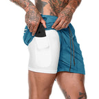Short De Sport 2-en-1 Pour Hommes