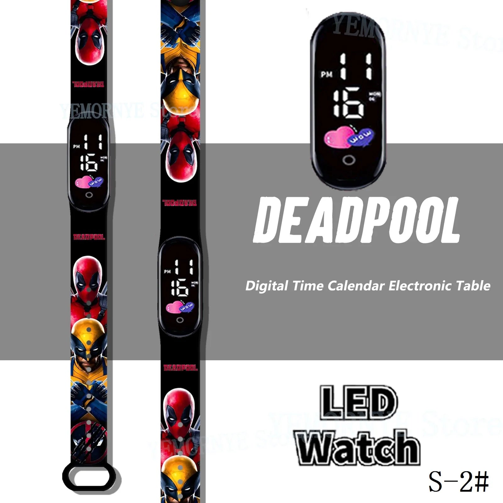 Disney Spider Man children's Cartoon Anime Character Luminous Bracelet Watch LED Touch Waterproof Clock Sports Gifts Christmas Z
