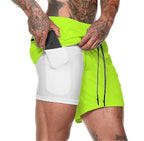Short De Sport 2-en-1 Pour Hommes