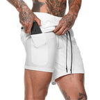 Short De Sport 2-en-1 Pour Hommes