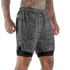 Short De Sport 2-en-1 Pour Hommes