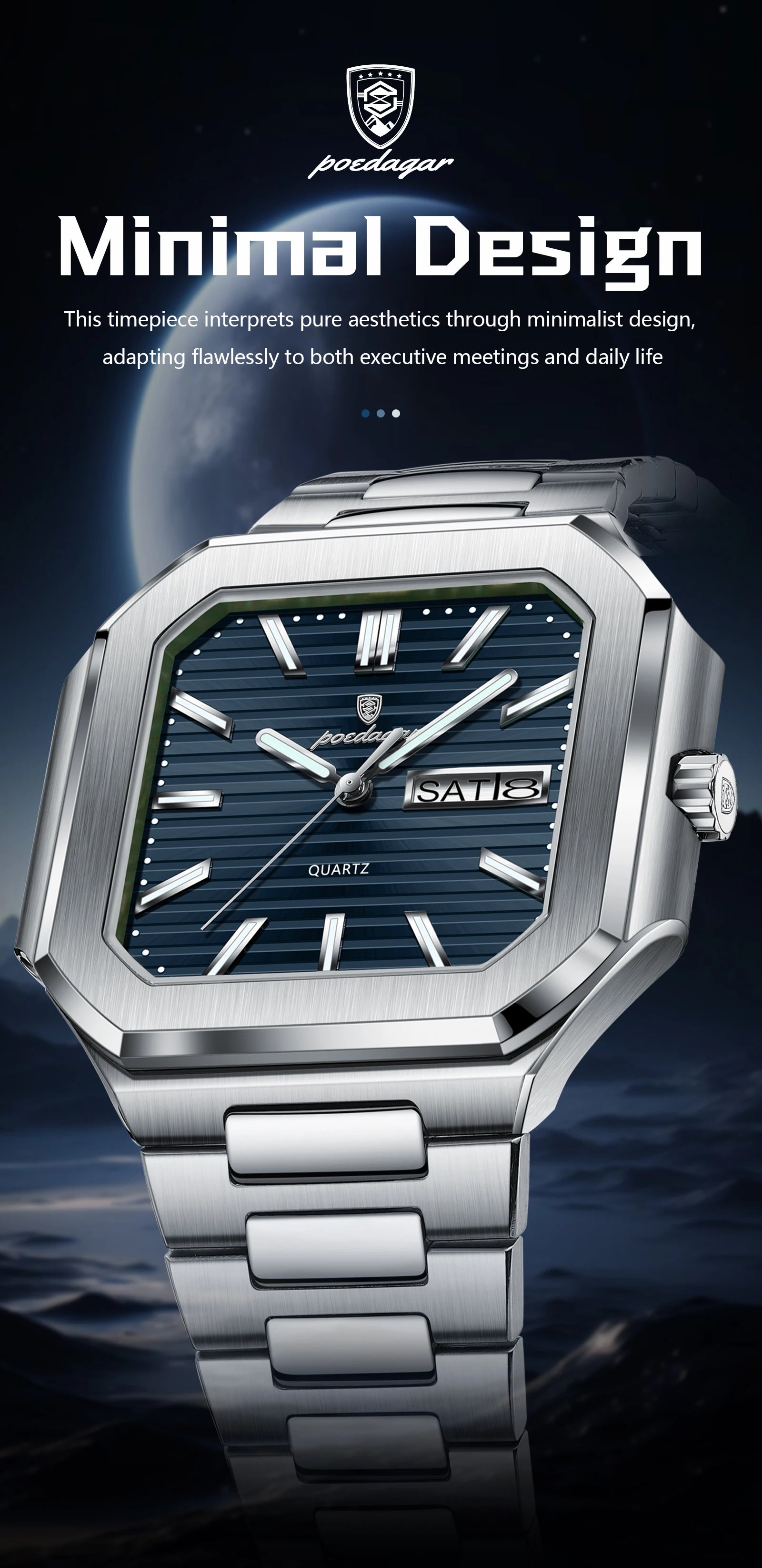 Montre A Quartz Stylish Hommes