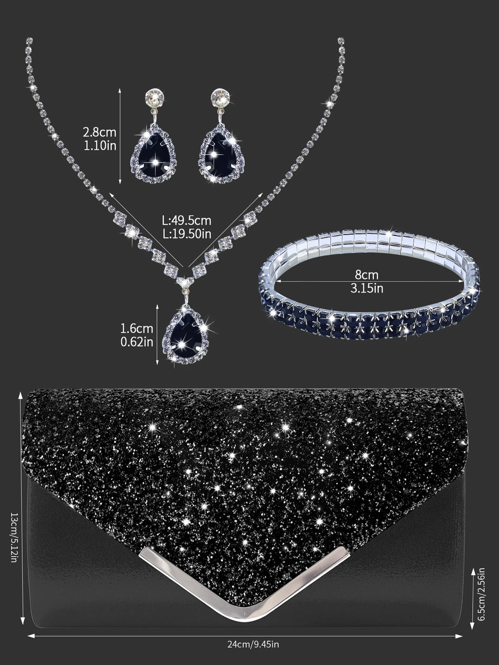 Ensemble Pochette Diamond Femmes